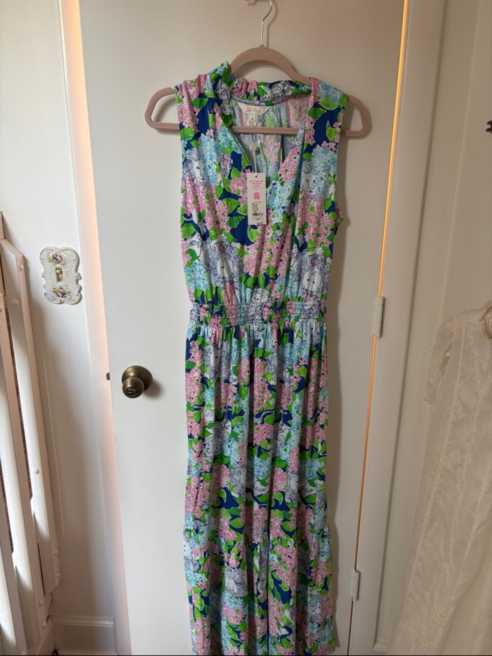 Lilly Pulitzer new with tags maxi dress M Lydia the Lion print